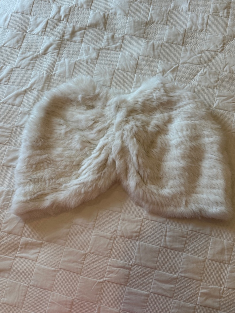 White Fur Shawl